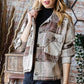 Reborn J Plaid Button Up Long Sleeve Shacket