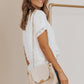 Swiss Dot Round Neck Blouse
