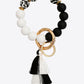 Beaded Keychain with Layered Tassel