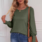 Round Neck Puff Sleeve T-Shirt
