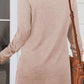 Ruched Round Neck Long Slleeve T-Shirt