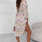 Floral Smocked Square Neck Dress