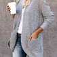 Open Front Long Sleeve Cardigan