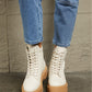 East Lion Corp Platform Combat Boots