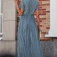 Scalloped Trim Lace Plunge Dress