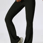 Wide Waistband Slim Fit Wide Leg Sports Leggings