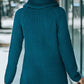 Decorative Button Mock Neck Sweater
