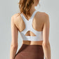 Round Neck Racerback Active Bra