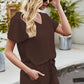 V-Neck Drawstring Waist Lounge Set