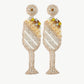 Champagne Glass Dangle Earrings