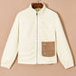 Contrast Zip Up Long Sleeve Jacket