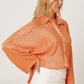 Textured Button Up Long Sleeve Shirt