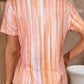 Tie-Dye Crisscross V-Neck Top