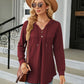 Long Sleeve Hooded Blouse