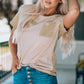 Striped Contrast T-Shirt with Breast Pocket
