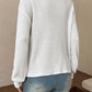 Twisted Waffle-Knit Dropped Shoulder T-Shirt