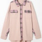 Plaid Button Down Collared Jacket