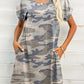 Scoop Neck Short Sleeve Pocket Dress