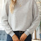 Round Neck Dropped Shoulder Sweatshirt