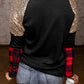 Sequin Christmas Tree Graphic  Long Sleeve T-Shirt