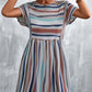 Striped Round Neck Dress