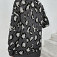 Leopard Open Front Dropped Shoulder Cardigan