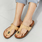 MMShoes Drift Away T-Strap Flip-Flop in Sand