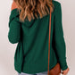 V-Neck Long Sleeve Button-Down Cardigan