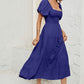 Smocked Square Neck Puff Sleeve Dress