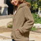 Zip Up Collared Neck Jacket with Pockets