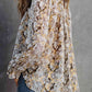 Printed Round Neck Long Sleeve Blouse