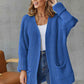 Open Front Long Sleeve Cardigan with Pockets