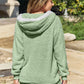 Zip Up Drawstring Hooded Jacket