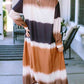 Color Block Collared Neck Longline Shirt