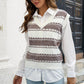Contrast V-Neck Sweater Vest