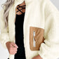 Contrast Zip Up Long Sleeve Jacket