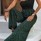Two-Tone Square Neck Wide Leg Jumpsuit