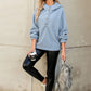 Sherpa Dropped Shoulder Long Sleeve Hoodie