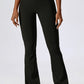 Wide Waistband Slim Fit Wide Leg Sports Leggings