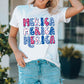 MERICA Graphic Round Neck Tee