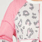 Leopard Color Block Exposed Seam Sweatshirt