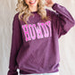 HOWDY Graphic Dropped Shoulder Sweatshirt