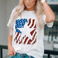 US Flag Graphic Round Neck Tee