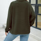 Quarter-Zip Collared Drop Shoulder Sweatshirt