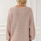 Round Neck Drop Shoulder Sweater