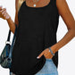 Curved Hem Square Neck Tank