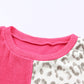 Leopard Patchwork Long Sleeve Top