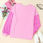 Tree Graphic Sqequin Long Sleeve Sweatshirt