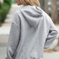 Drawstring Drop Shoulder Long Sleeve Hoodie