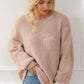 Round Neck Drop Shoulder Sweater